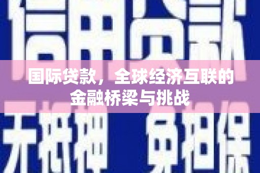 缙云国际贷款，全球经济互联的金融桥梁与挑战