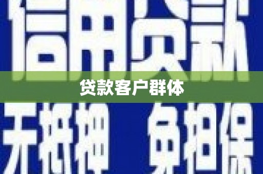 缙云贷款客户群体