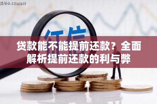 缙云贷款能不能提前还款？全面解析提前还款的利与弊