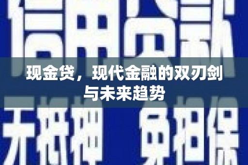 缙云现金贷，现代金融的双刃剑与未来趋势
