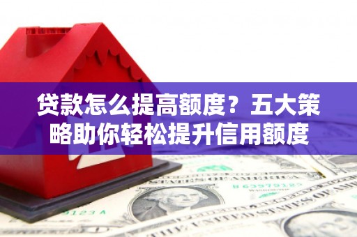 缙云贷款怎么提高额度？五大策略助你轻松提升信用额度