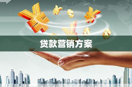 缙云贷款营销方案