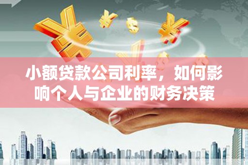 缙云小额贷款公司利率，如何影响个人与企业的财务决策