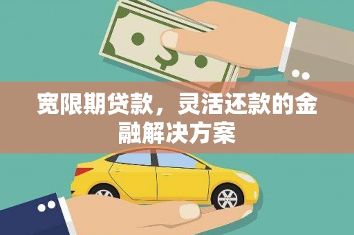 缙云宽限期贷款，灵活还款的金融解决方案
