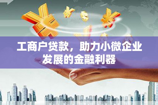 缙云工商户贷款，助力小微企业发展的金融利器