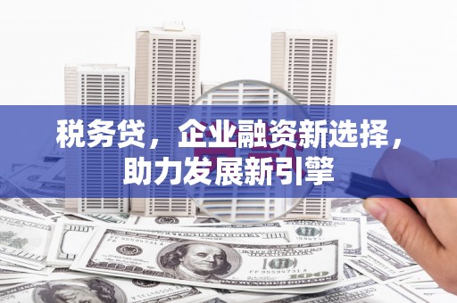 缙云税务贷，企业融资新选择，助力发展新引擎