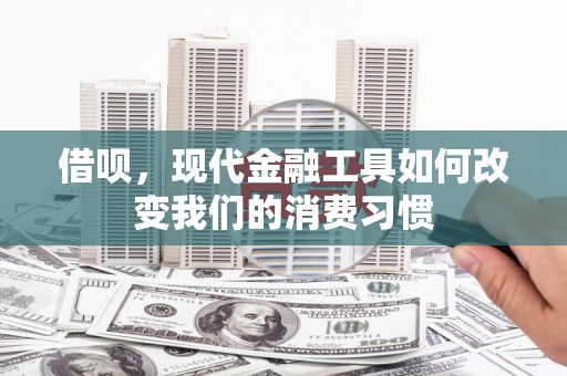 缙云借呗，现代金融工具如何改变我们的消费习惯