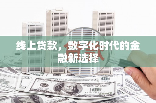 缙云线上贷款，数字化时代的金融新选择