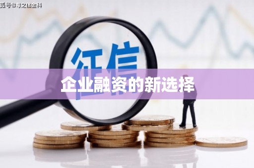 缙云企业融资的新选择