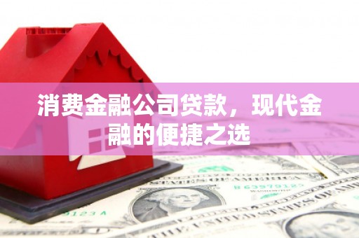 缙云消费金融公司贷款，现代金融的便捷之选